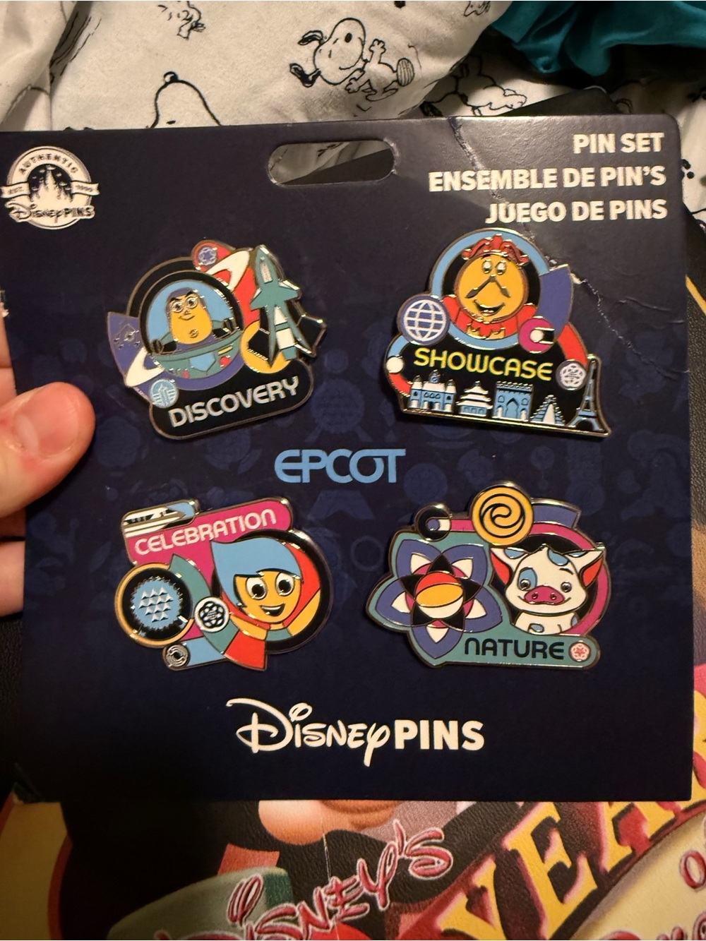 Disney Epcot Booster Pin Set